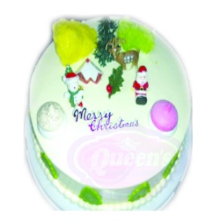 X Mas Vanilla Cake